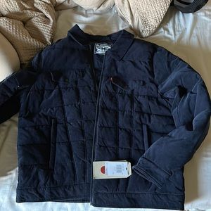 New with tags Levi CLO puffer corduroy jacket Men’s XL Navy